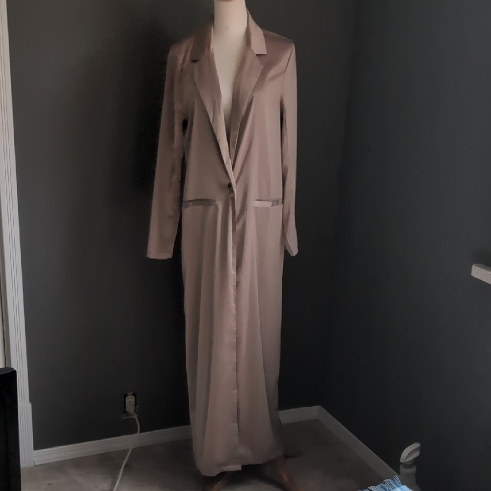 Nasty Gal Silky Duster Or Robe